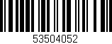 Código de barras (EAN, GTIN, SKU, ISBN): '53504052'