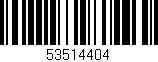 Código de barras (EAN, GTIN, SKU, ISBN): '53514404'