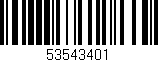 Código de barras (EAN, GTIN, SKU, ISBN): '53543401'