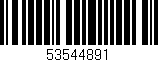 Código de barras (EAN, GTIN, SKU, ISBN): '53544891'