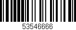 Código de barras (EAN, GTIN, SKU, ISBN): '53546666'