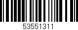 Código de barras (EAN, GTIN, SKU, ISBN): '53551311'