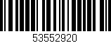 Código de barras (EAN, GTIN, SKU, ISBN): '53552920'