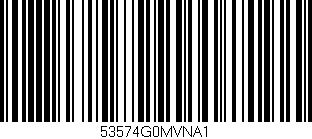 Código de barras (EAN, GTIN, SKU, ISBN): '53574G0MVNA1'