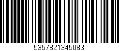 Código de barras (EAN, GTIN, SKU, ISBN): '5357821345083'