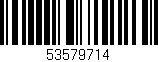 Código de barras (EAN, GTIN, SKU, ISBN): '53579714'