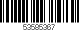 Código de barras (EAN, GTIN, SKU, ISBN): '53585367'