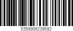 Código de barras (EAN, GTIN, SKU, ISBN): '5358908239592'
