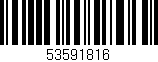 Código de barras (EAN, GTIN, SKU, ISBN): '53591816'