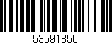 Código de barras (EAN, GTIN, SKU, ISBN): '53591856'