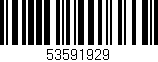 Código de barras (EAN, GTIN, SKU, ISBN): '53591929'