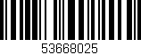 Código de barras (EAN, GTIN, SKU, ISBN): '53668025'