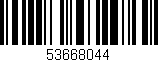 Código de barras (EAN, GTIN, SKU, ISBN): '53668044'