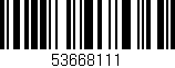 Código de barras (EAN, GTIN, SKU, ISBN): '53668111'