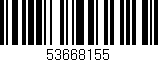 Código de barras (EAN, GTIN, SKU, ISBN): '53668155'