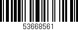 Código de barras (EAN, GTIN, SKU, ISBN): '53668561'