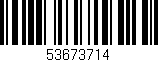 Código de barras (EAN, GTIN, SKU, ISBN): '53673714'