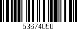 Código de barras (EAN, GTIN, SKU, ISBN): '53674050'