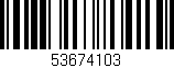 Código de barras (EAN, GTIN, SKU, ISBN): '53674103'