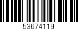 Código de barras (EAN, GTIN, SKU, ISBN): '53674119'