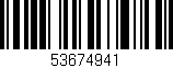 Código de barras (EAN, GTIN, SKU, ISBN): '53674941'