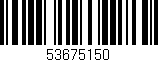 Código de barras (EAN, GTIN, SKU, ISBN): '53675150'