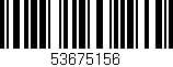 Código de barras (EAN, GTIN, SKU, ISBN): '53675156'