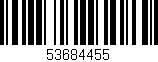 Código de barras (EAN, GTIN, SKU, ISBN): '53684455'