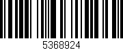 Código de barras (EAN, GTIN, SKU, ISBN): '5368924'