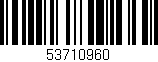 Código de barras (EAN, GTIN, SKU, ISBN): '53710960'