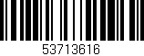 Código de barras (EAN, GTIN, SKU, ISBN): '53713616'