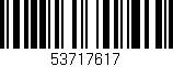 Código de barras (EAN, GTIN, SKU, ISBN): '53717617'