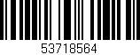 Código de barras (EAN, GTIN, SKU, ISBN): '53718564'
