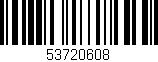 Código de barras (EAN, GTIN, SKU, ISBN): '53720608'