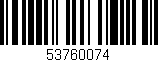 Código de barras (EAN, GTIN, SKU, ISBN): '53760074'