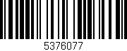 Código de barras (EAN, GTIN, SKU, ISBN): '5376077'