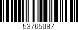 Código de barras (EAN, GTIN, SKU, ISBN): '53765087'