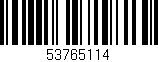 Código de barras (EAN, GTIN, SKU, ISBN): '53765114'