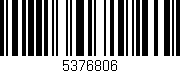 Código de barras (EAN, GTIN, SKU, ISBN): '5376806'
