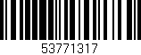 Código de barras (EAN, GTIN, SKU, ISBN): '53771317'