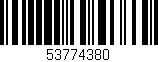 Código de barras (EAN, GTIN, SKU, ISBN): '53774380'
