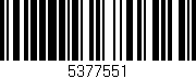 Código de barras (EAN, GTIN, SKU, ISBN): '5377551'