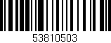 Código de barras (EAN, GTIN, SKU, ISBN): '53810503'