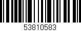 Código de barras (EAN, GTIN, SKU, ISBN): '53810583'