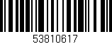 Código de barras (EAN, GTIN, SKU, ISBN): '53810617'