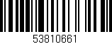 Código de barras (EAN, GTIN, SKU, ISBN): '53810661'