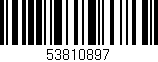 Código de barras (EAN, GTIN, SKU, ISBN): '53810897'