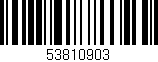 Código de barras (EAN, GTIN, SKU, ISBN): '53810903'