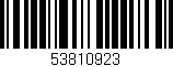 Código de barras (EAN, GTIN, SKU, ISBN): '53810923'