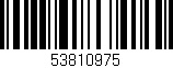 Código de barras (EAN, GTIN, SKU, ISBN): '53810975'